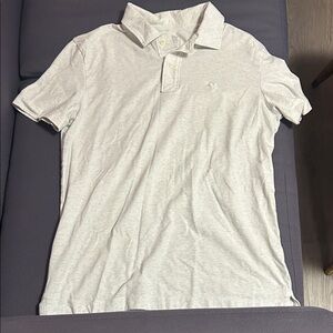 American Eagle Outfitters Light Gray Polo Shirt